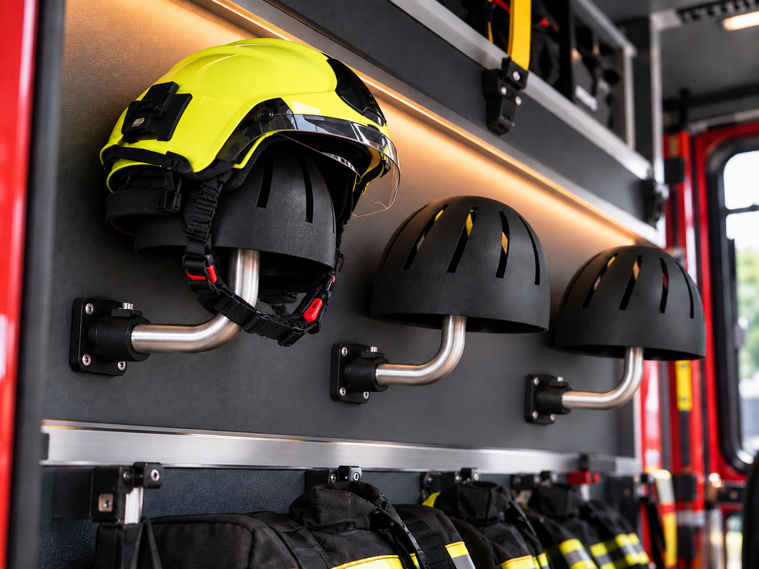 Feuerwehrhelm Halter für Wand & Fahrzeug