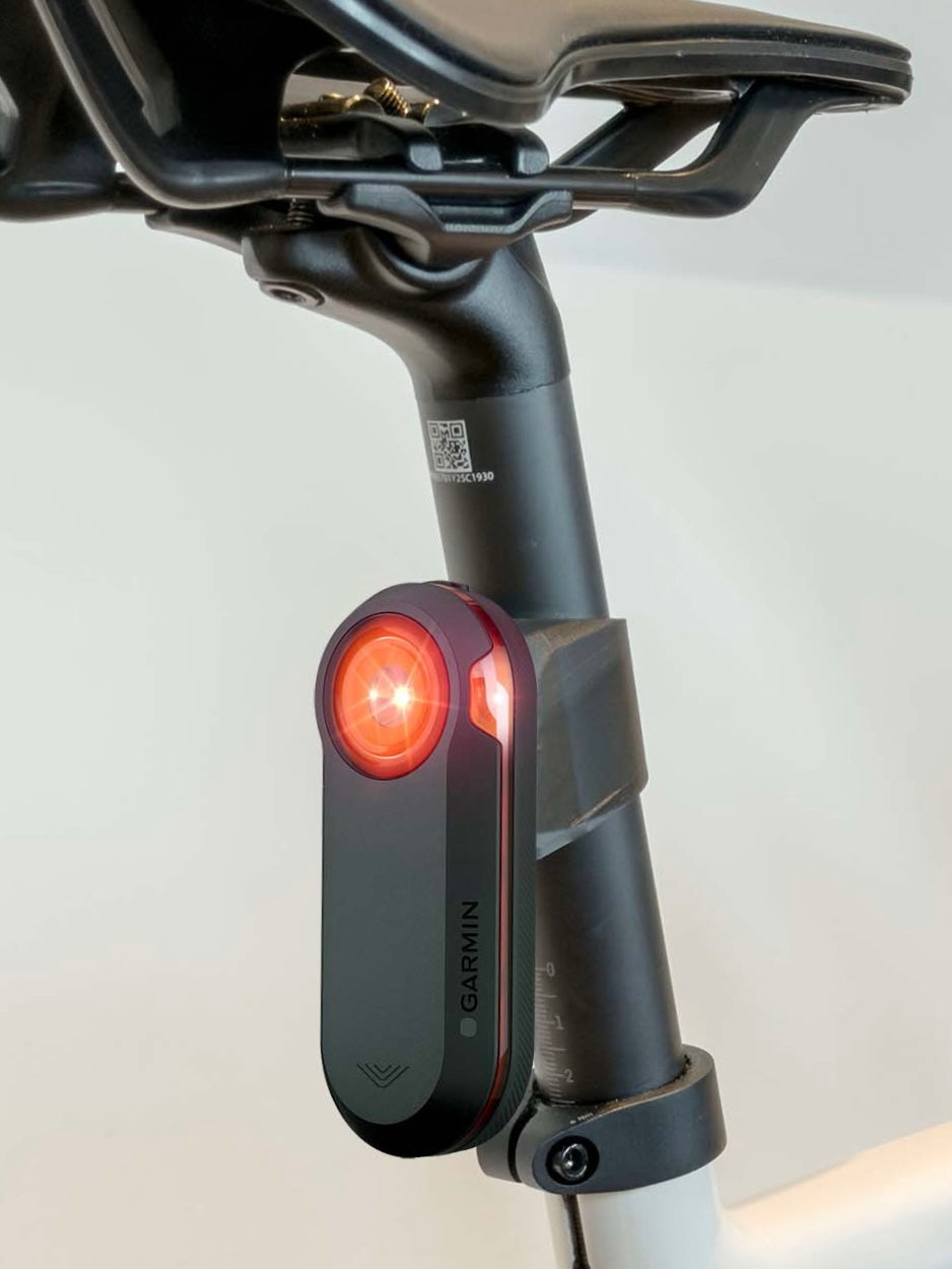 3D-gedruckte Sattelstützenhalterung für Garmin Varia – inkl. Garmin Mount